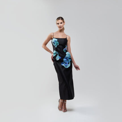 Acler Parrfold Pearl Appliqué Midi Dress