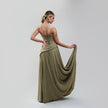 V.E. Sage Corset Maxi Dress