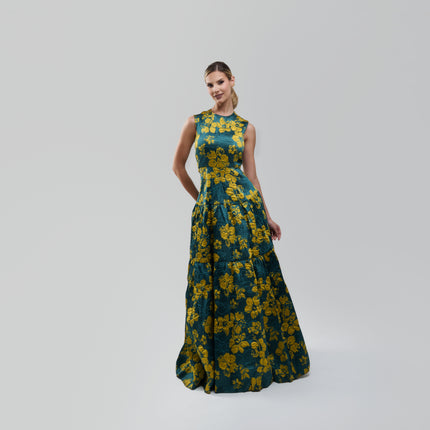 Carolina Herrera Flower Maxi Dress