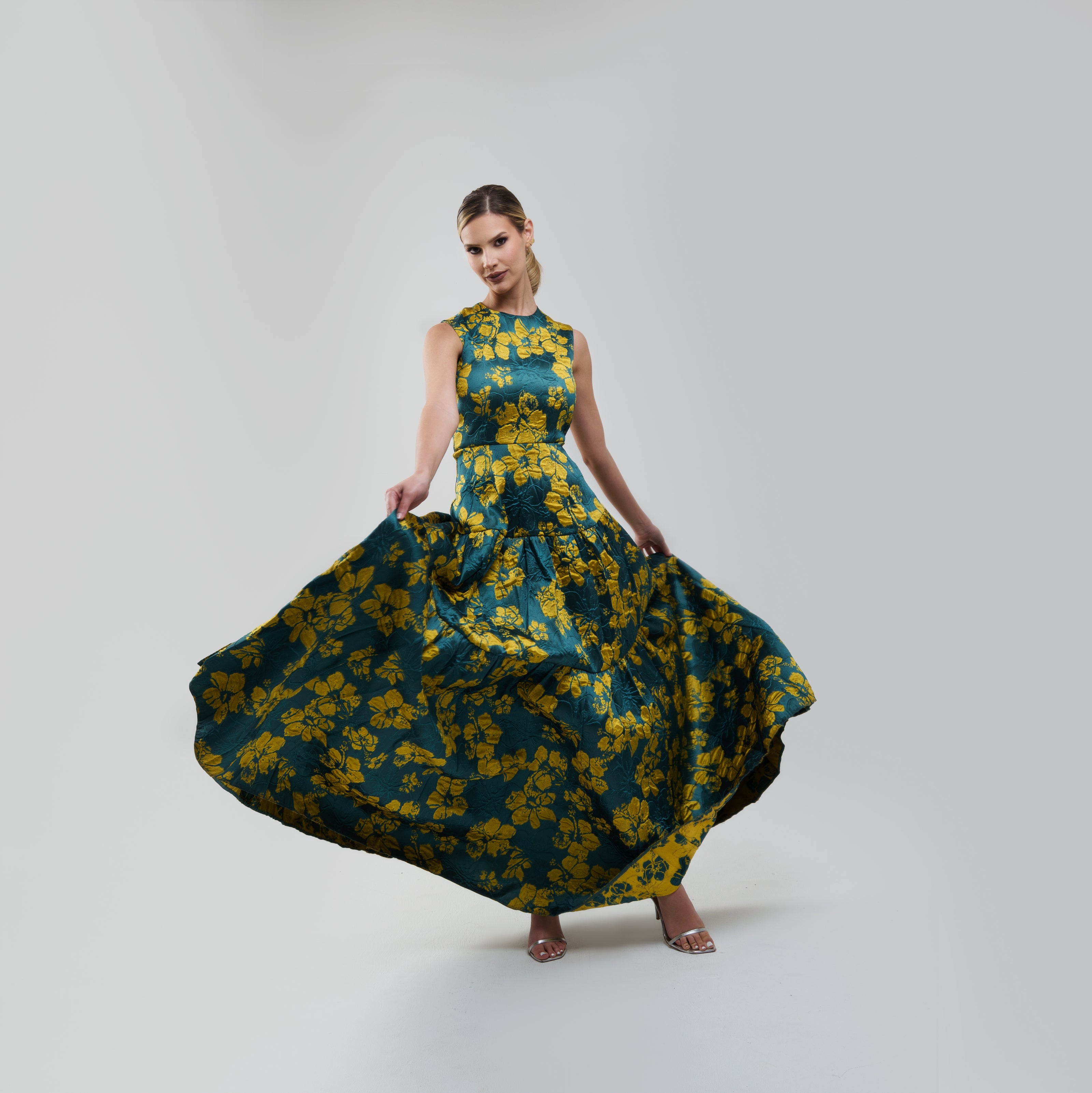 Carolina Herrera Flower Maxi Dress