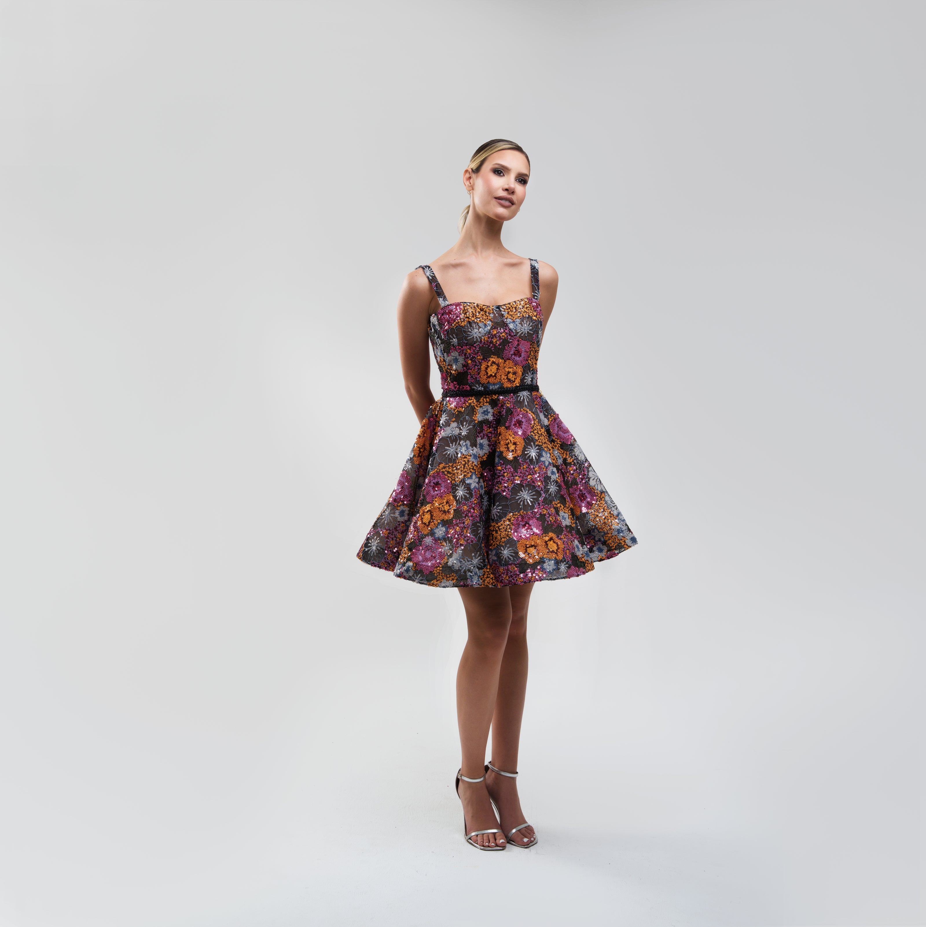 Bronx and Banco Mademoiselle Embellished Tulle Mini Dress