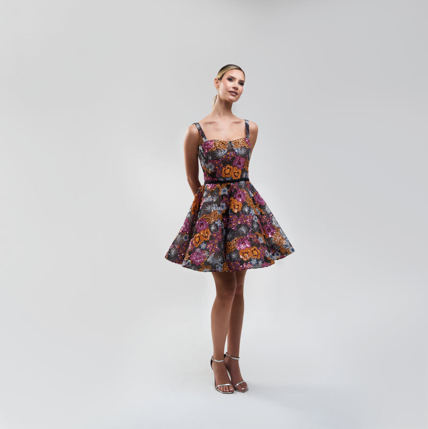 Bronx and Banco Mademoiselle Embellished Tulle Mini Dress