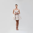 Bronx and Banco Jasmine Floral‑Appliquéd Tulle Mini Dress