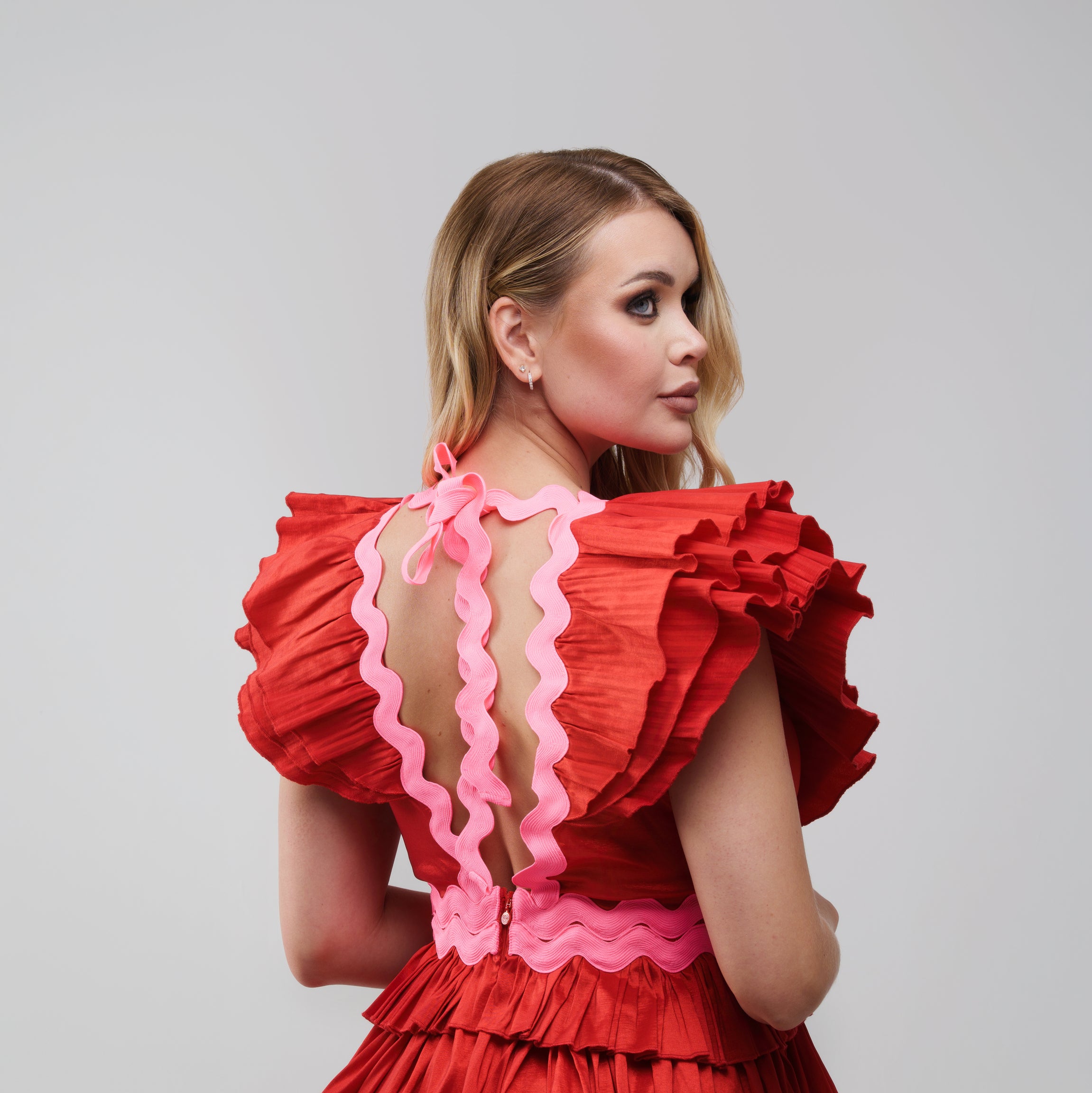 Celia B Prisma Red Mini Dress