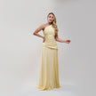 V.E. Lemon Flow Maxi Dress