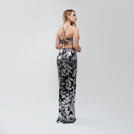 Marchesa Notte Sequin‑Embellished Tulle Gown
