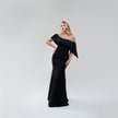 Marchesa Notte Embellished Tulle‑Paneled Crepe Gown