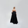 EDB Black Ribbon Gown Long Dresss