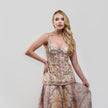 Zimmermann Rebellion paneled layered printed linen maxi dress