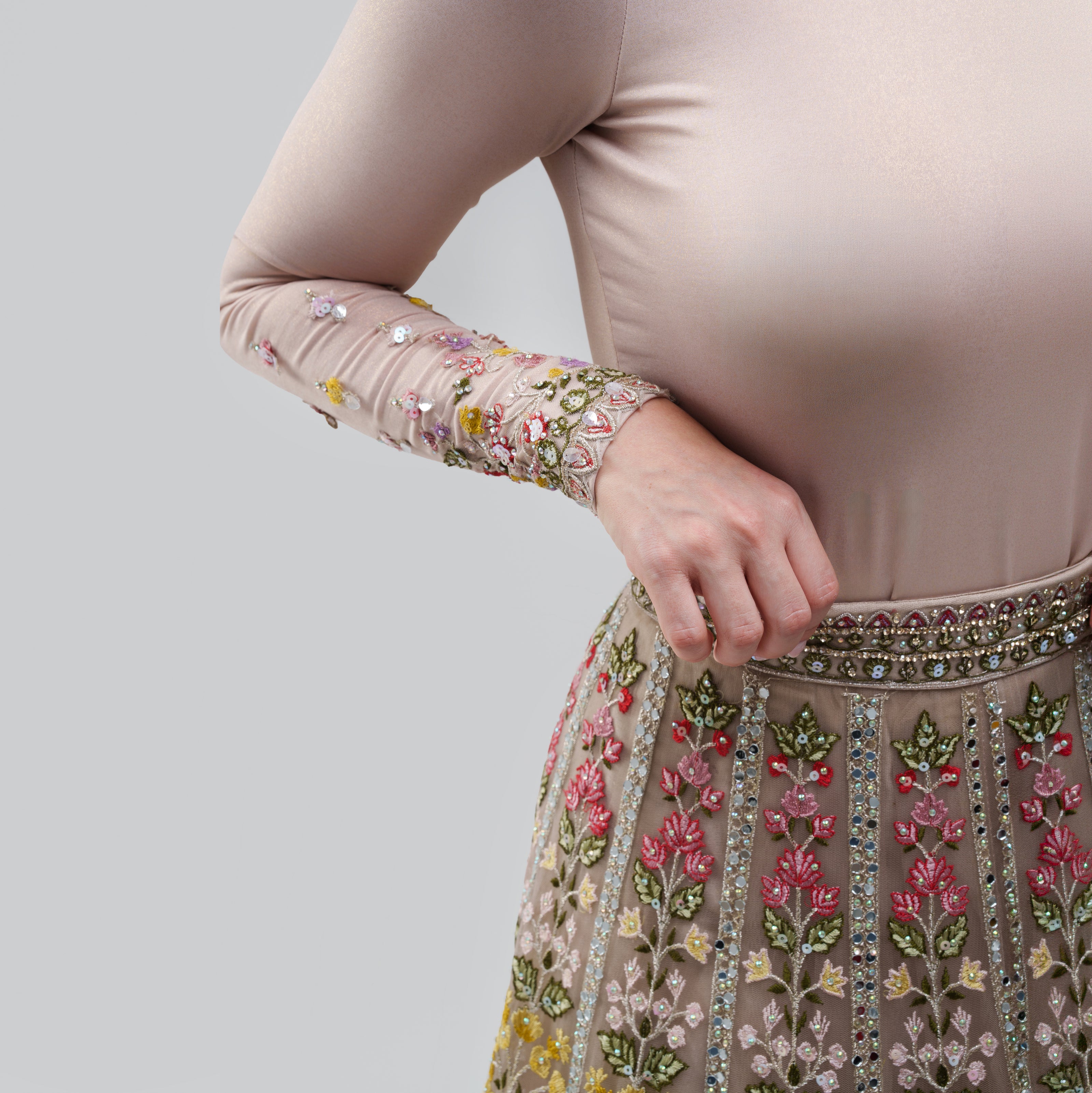 Sabyasachi Hindu Skirt and Body set