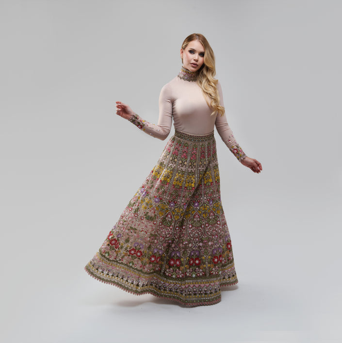 Sabyasachi Hindu Skirt and Body set
