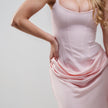 V.E. Pink Drapped Corset Maxi Dress