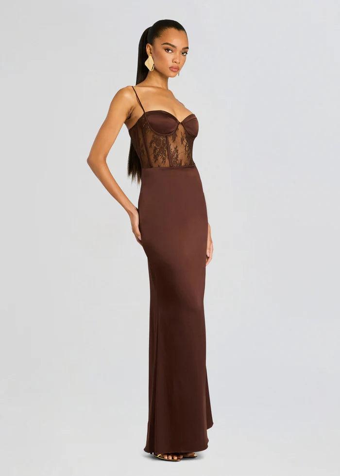 Retrofete Shanelle Silk Long Dress