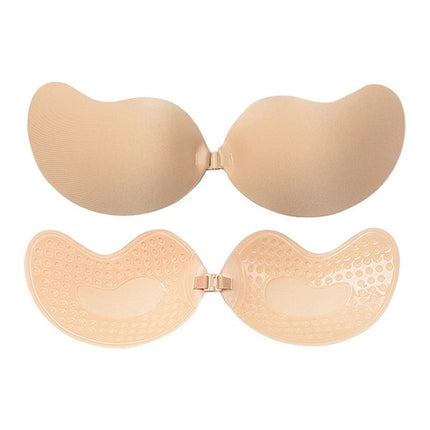Bra Adhesivo Strapless Invisible Efecto Realce con Cierre Frontal