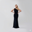 Carolina Herrera Velvet flower Maxi Dress