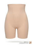 Faja Moldeadora de Alta Compresión de Talle Alto y Pierna Tipo Shorts (Nude)