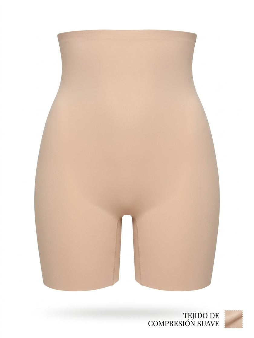 Faja Moldeadora de Alta Compresión de Talle Alto y Pierna Tipo Shorts (Nude)