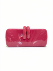 Clutch de Gala Rígido de Resina Magenta / Fucsia con Cierre Escultórico Tonal