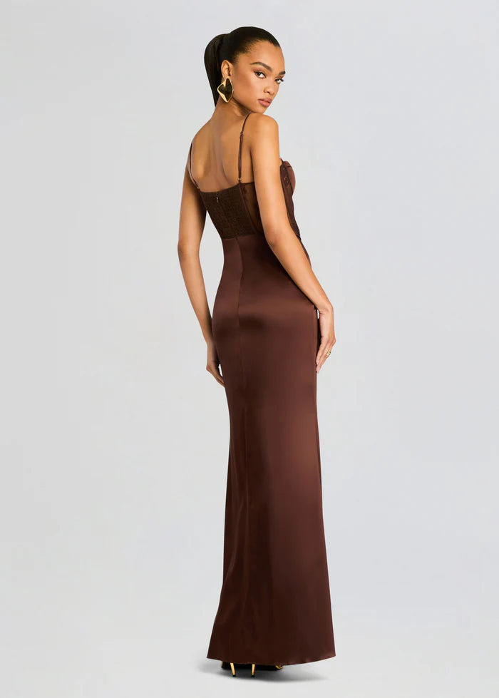 Retrofete Shanelle Silk Long Dress